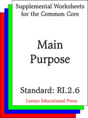 cover image of CCSS RI.2.6 Main Purpose